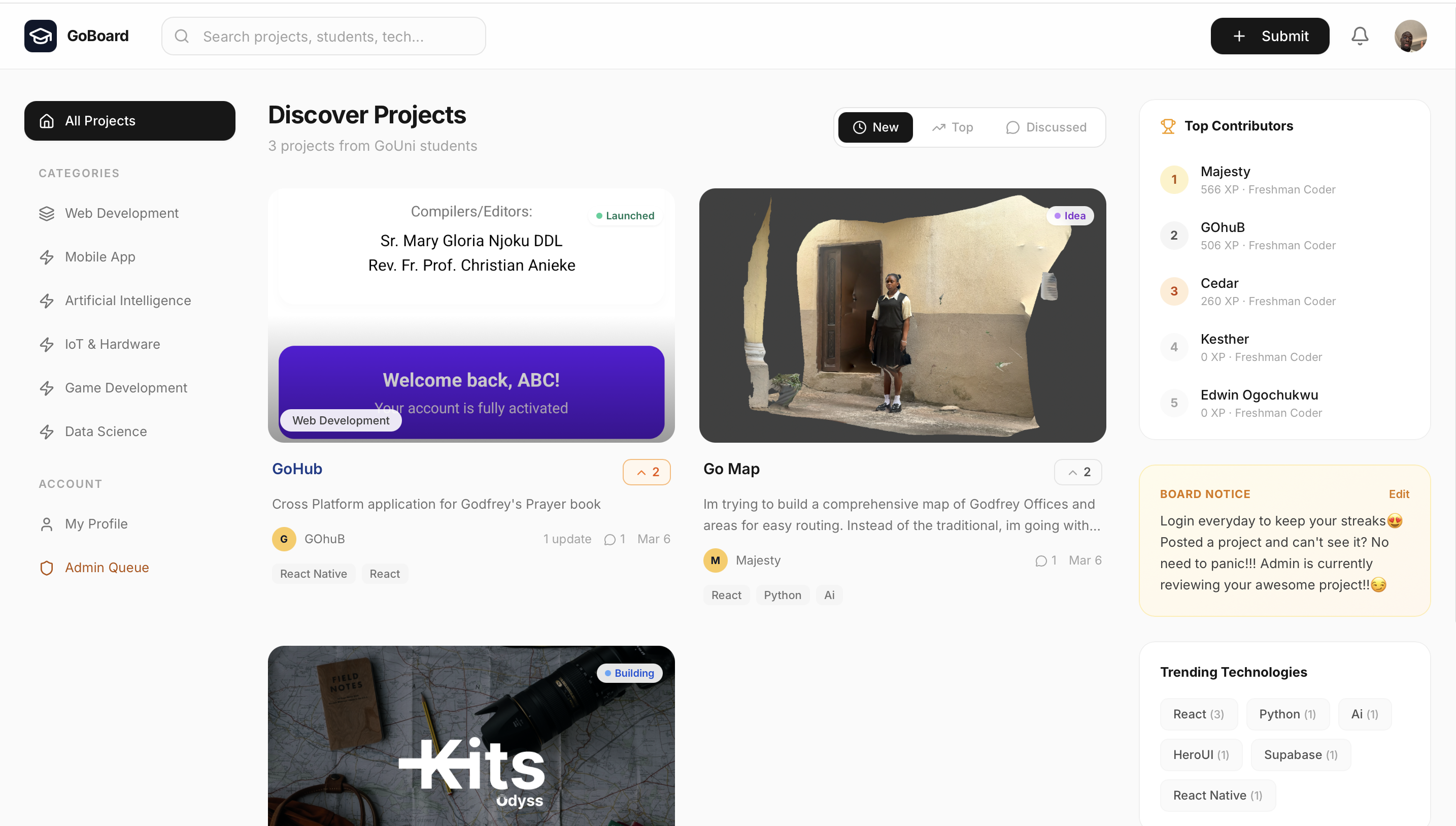 Discover Projects